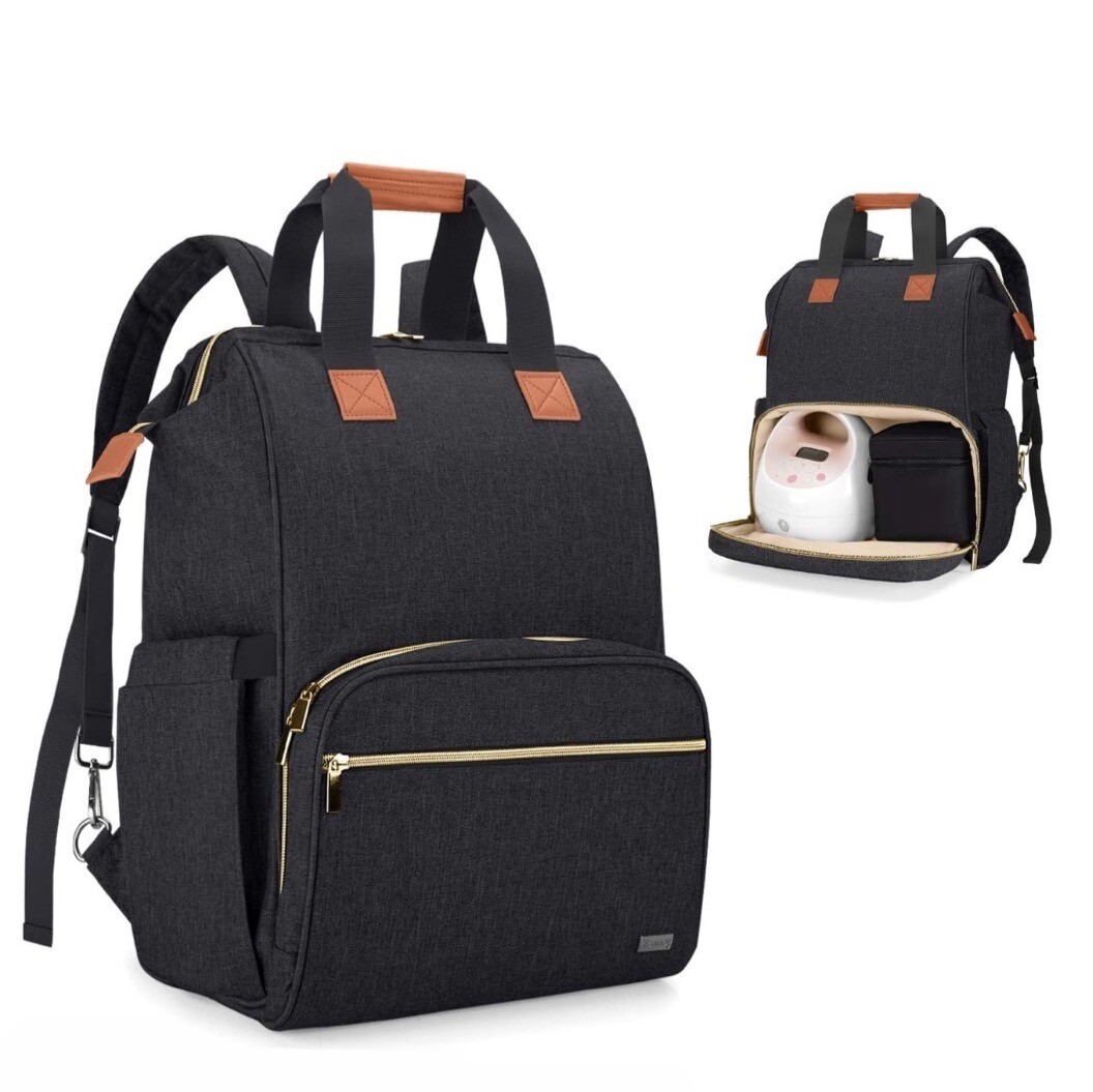 Teamoy Breast Pump Backpack Diaper Bag for Moms On the Go  -image