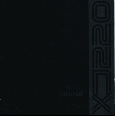 Jaguar XJ 220 Prospekt, 20 Seiten - Super-Rarität