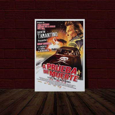 Death Proof Quentin Tarantino Spanish Movie Poster Reprint