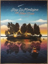 2018 Ray LaMontagne & Neko Case - Nashville Concert Poster s/n by Drew Binkley