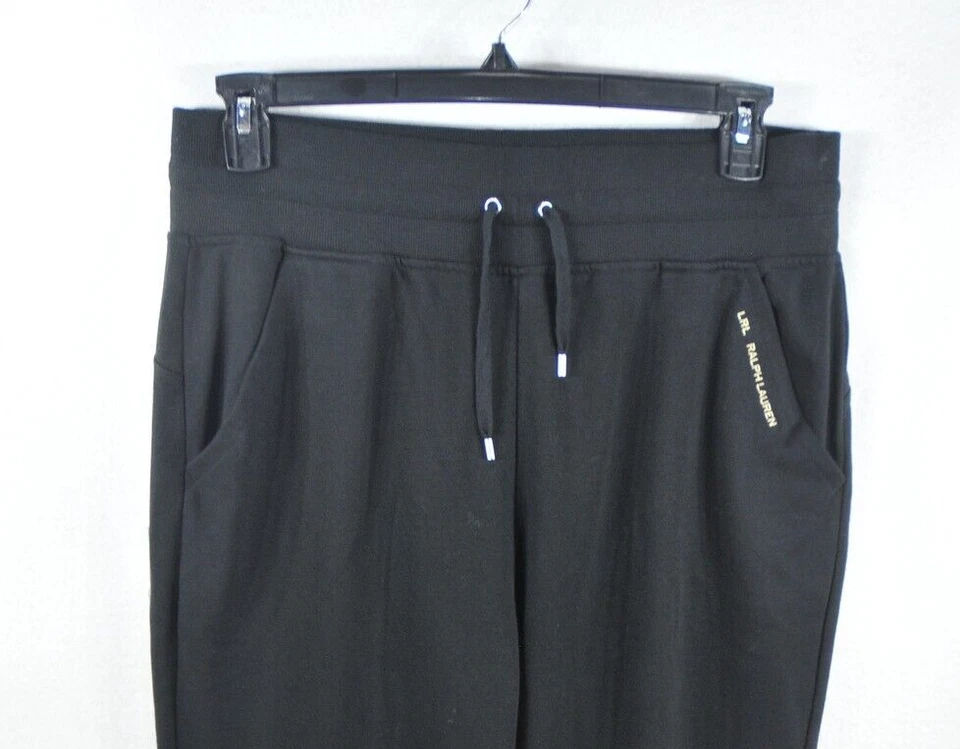 Polo Ralph Lauren Women's Jogger Sweatpants Size L Black Aztec Tie Waist $99 NWT - Image 4 of 4
