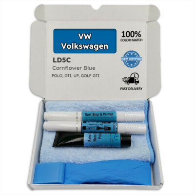 Lackstift für VW Volkswagen Blau CORNFLOWER BLUE LD5C POLO GTI UP GOLF Stift