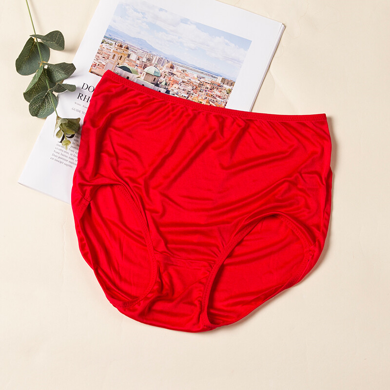 3pcs/lot Mulberry Silk Underwear Women's Briefs Plus Size Real Silk