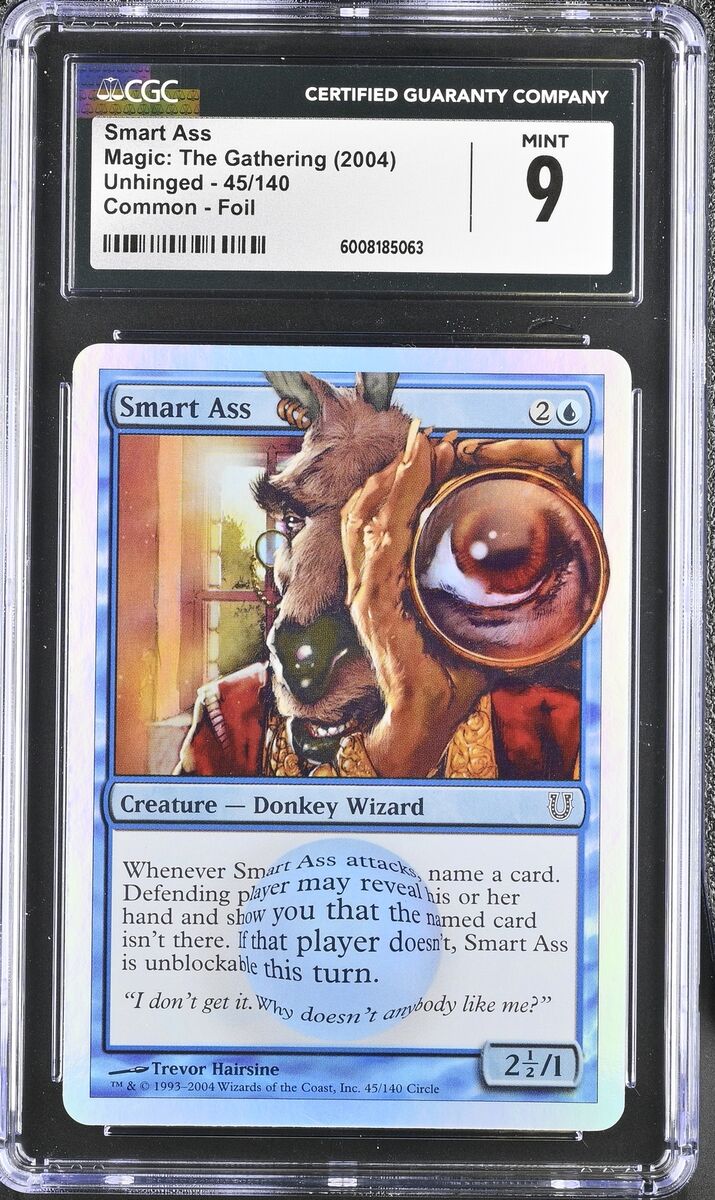 SMART ASS Unhinged Foil C CGC 9 MTG [Nostalgium] | eBay