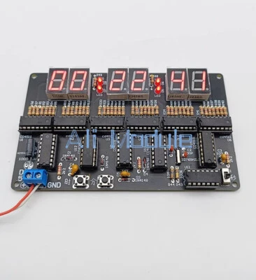 6-bit Digital Circuit Clock DIY Electronic Kit Electronic Clock Teaching Kit NEW
