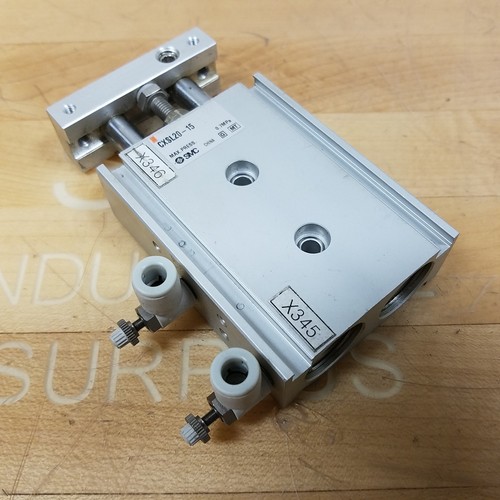 SMC CXSL2015 Dual Rod Guided Air Cylinder USED eBay