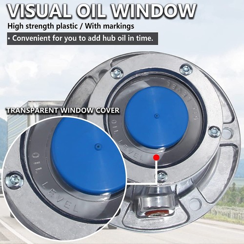 4pcs 343-4024 Aluminum Hub Cap for Trailer Axle 3434024 6 Holes Hub Caps & Plugs - Picture 4 of 8
