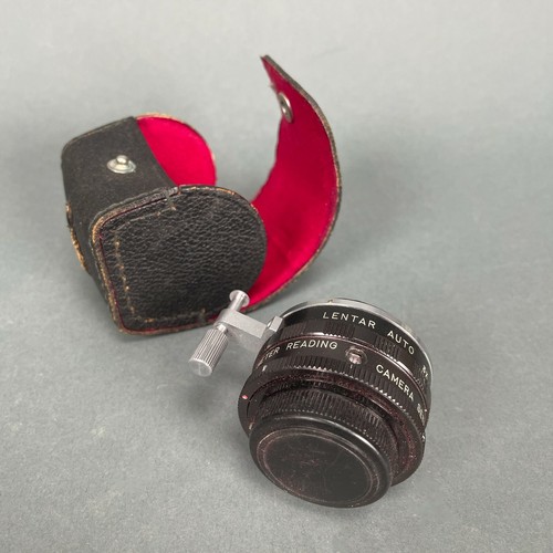 Vintage Lentar 3X Auto Converter Lens Made in Japan w/ Cover + Case Photo Camera