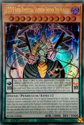 BLMR-EN046 D/D/D/D SUPER-DIMENSIONAL SOVEREIGN EMPEROR ZERO PARADOX ULTRA RARE