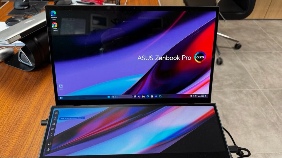 ASUS ZENBOOK PRO DUO UX582ZW, Dual Screen OLED, i9 12th, 32 GB Ram, SSD 1 TB  - Immagine 2 di 4