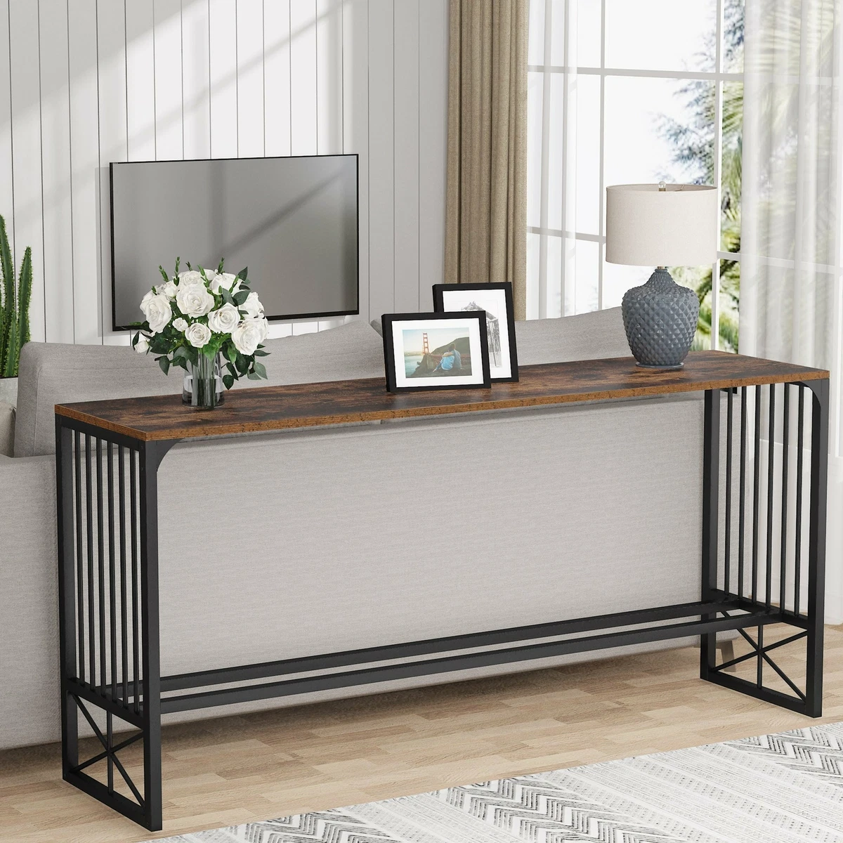 Skinny sofa table online