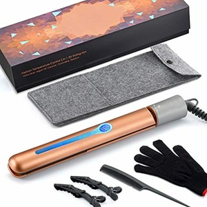 Plancha alisador rizador cabello profesional titanio pantalla digital | eBay