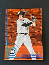 2022 Bowman Heritage Orange Refractor Erick Hernandez #2/25 Chicago White Sox