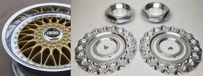 BMW Style 5 BBS RC090 Billet Alum Wheel Center Cap Conversion Kit (4) - 1/4 Hex