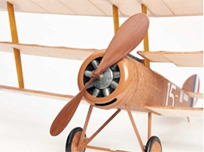 vintage model aircraft flying