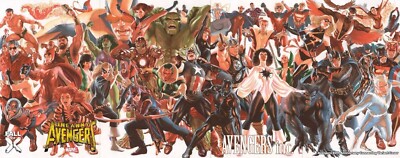 ALEX ROSS CONNECTING AVENGERS 60TH ANN VARIANT SET! 4-5, INC