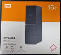 Western Digital My Book 16TB Desktop External HDD With Password PROTECTION-USB3