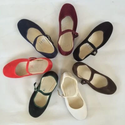 Samtschuhe Chinaschuhe Ballerinas Trachtenschuhe Damenschuhe 34# - 42# NEU - Bild 1 von 4