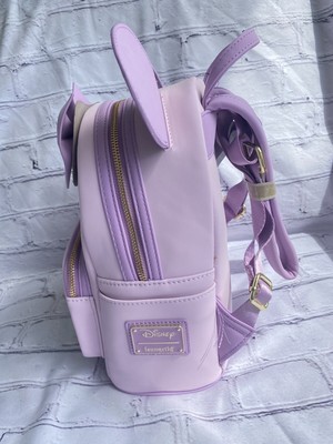 Minnie Mouse Backpack Minnie Holding Flowers Lavender Disney & Loungefly SEALED Minnie Mouse Backpack Minnie Holding Flowers Lavender Disney  main image 4