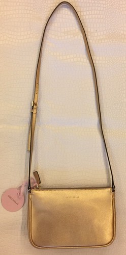 COCCINELLE Tracollina in saffiano oro SCONTO 50% | eBay