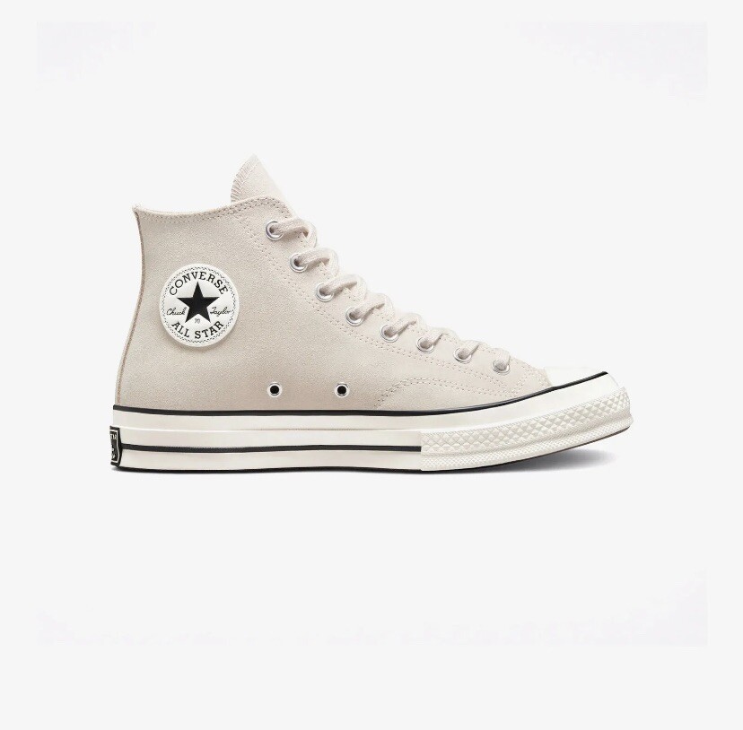 Converse Chuck 70 Seasonal Color Suede Hi 172692c DESERT SAND/EGRET/BLACK  Shoes
