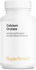 Supersmart Calcium Orotate with Magnesium Orotate 9:1, 60 Vegetarian Capsules