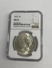 1922-P NGC MS63 Peace Dollar Coin  #1