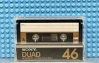 SONY  DUAD DUAL LAYER FECR   46  TYPE III  BLANK CASSETTE TAPE (1)  (USED)