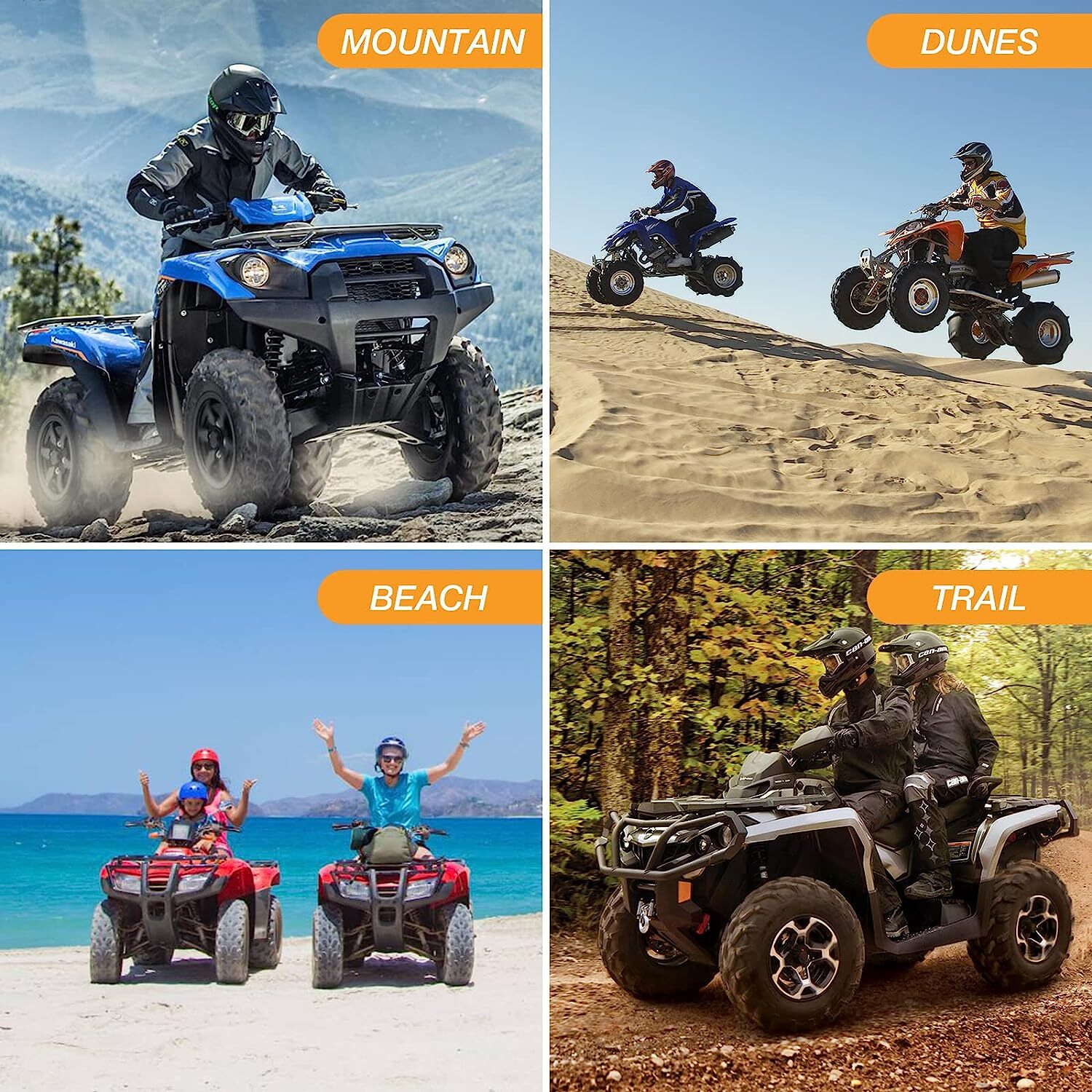 Tubayia Quad ATV Abdeckplane Wasserdicht - Mit Aufbewahrungstasche Größe L