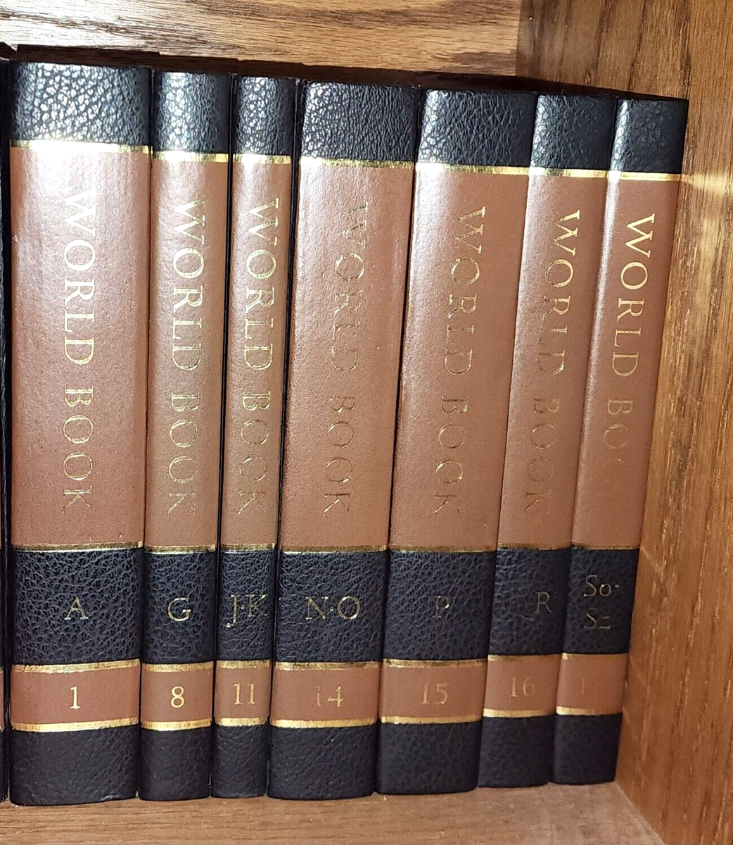 1977 World Book Encyclopedia Replacement Volume Brown and Black