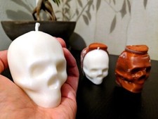 Skull Candle Wax Mold - USA Made, Set of 2