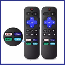 2pack Remote Control Replacement for All Roku TV TCL/Hisense/Onn Roku