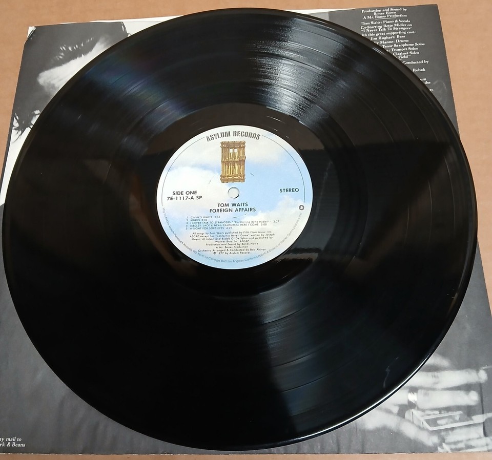 Tom Waits Foreign Affairs Vinyl LP US 1977 Asylum Original First
