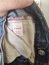 Arizona Jean Co. Boys Bootcut Blue Jeans 12 Regular 100 Cotton Button Casual