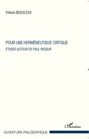 Vinicio Busacchi | Pour Une HerméNeutique Critique | Taschenbuch | FranzöSisch