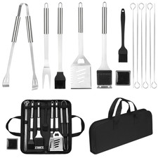 14X Stainless Steel Barbecue Tool Set BBQ Griddle Accessories Garden Cooking Kit