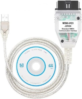 Mini for VCI J2534 Cable V18.00.008 Latest Version, OBD2 Connector Scanner