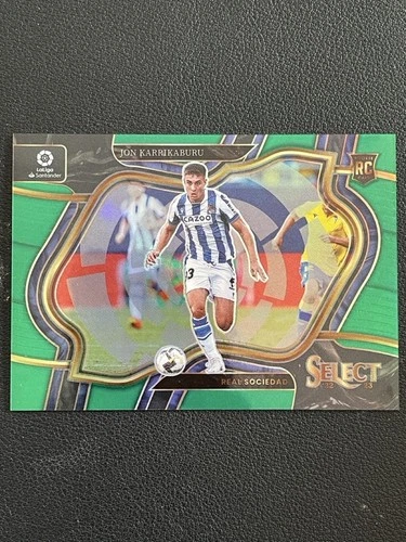 Jon Karrikaburu 2022-23 Panini Select La Liga Field Level Green Prizm RC /5 #239