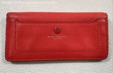 Marc Jacobs Red Leather Envelope Wallet