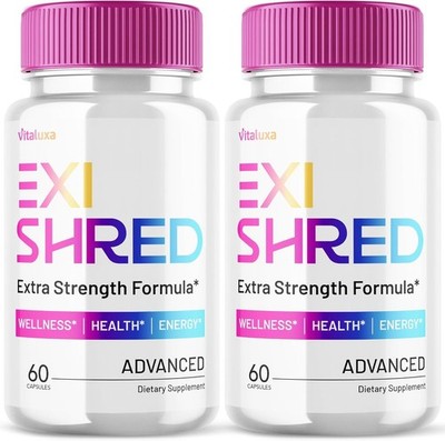 (2 Pack) Exishred Fat Burner Pills Advanced Weight Loss Formula (120 Capsules)