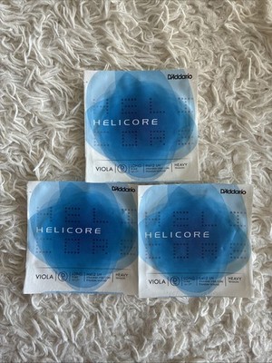 D'Addario Helicore Viola Single D String, Long Scale, Heavy Tension 3pck