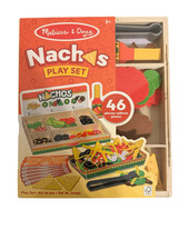 Brand New Melissa  Doug Nachos Play Set Wooden Toy Pretend Play 3 46 Pcs