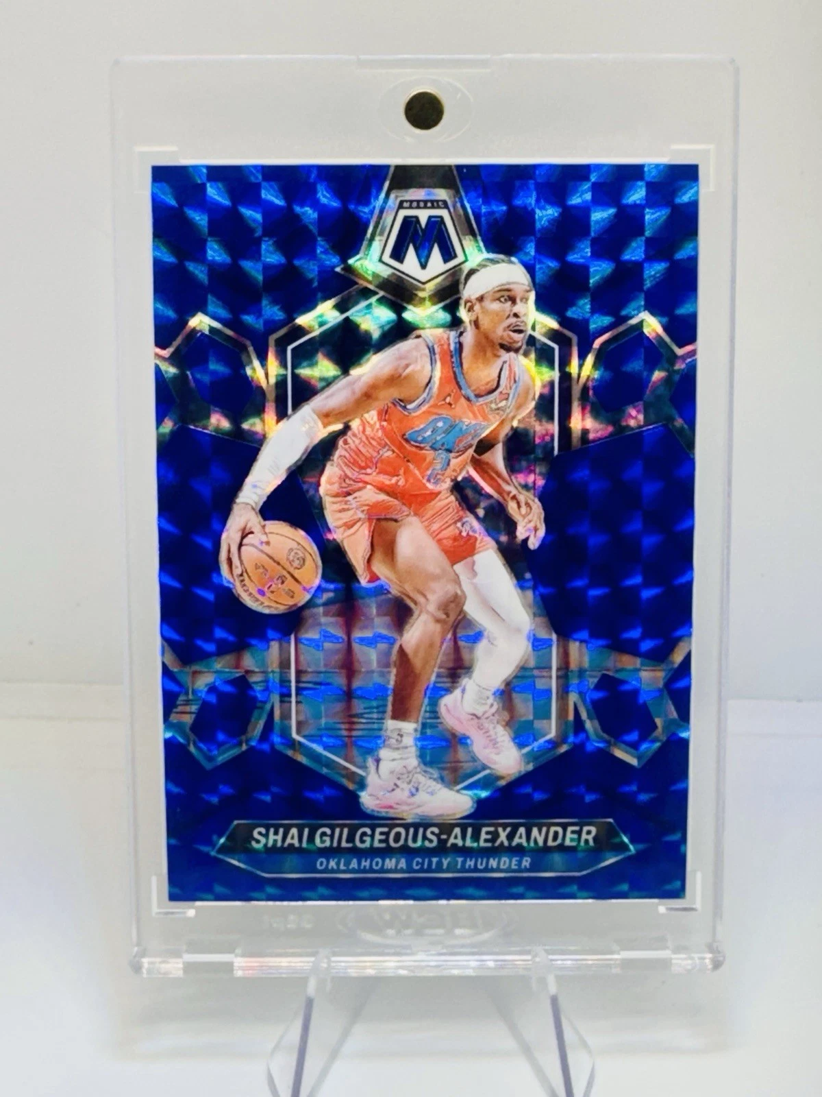 2023-24 Panini Mosaic -  Blue /199  Mosaic Prizm #85 Shai Gilgeous-Alexander