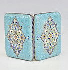 19C Russian Gilt Silver Enamel Cigarette Case