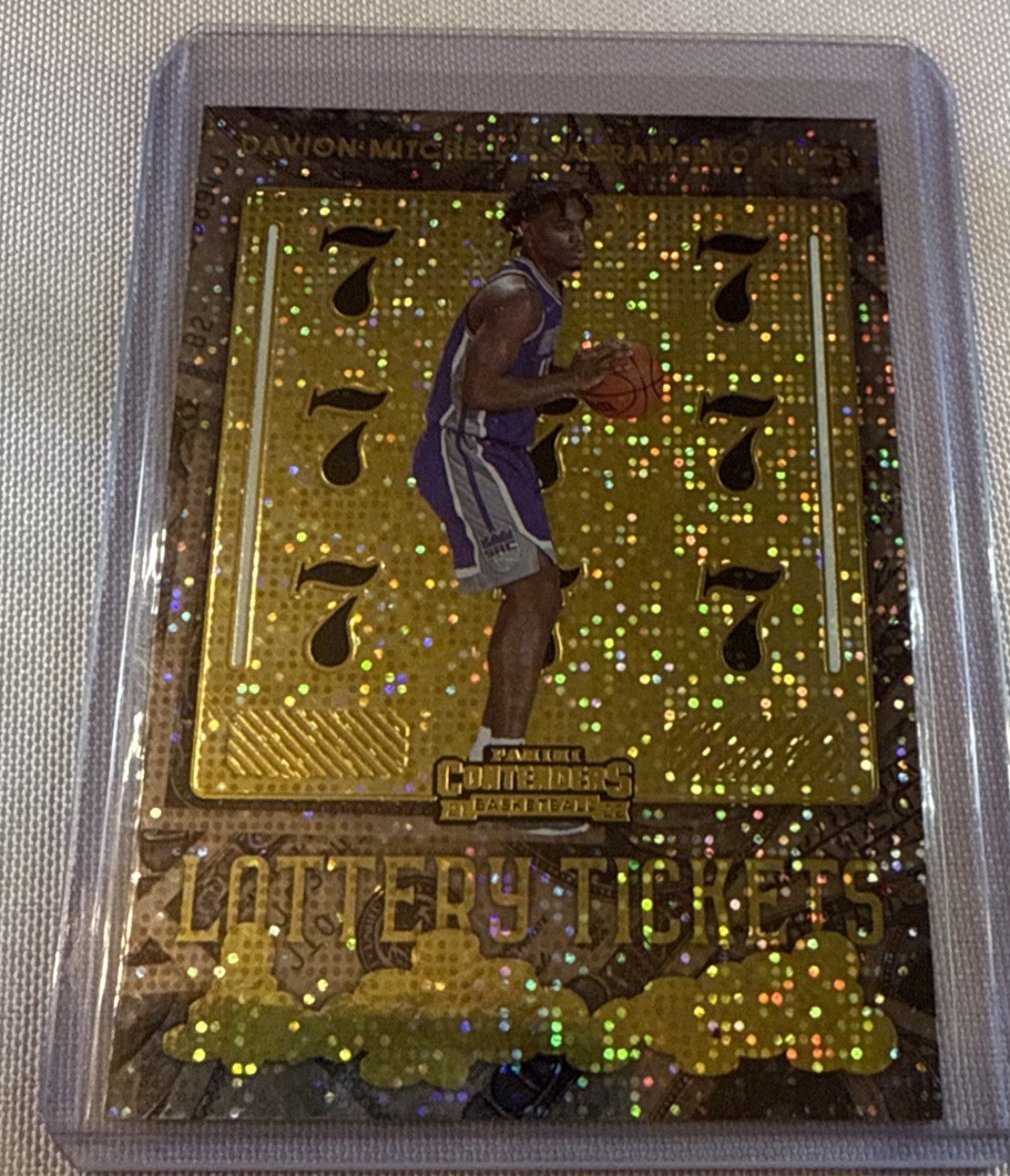 2021-22 Panini Contenders - Lottery Ticket Davion Mitchell #9 (RC)