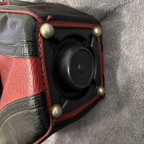Borsa porta palline da bowling vintage in pelle con supporto - Foto 4 di 4