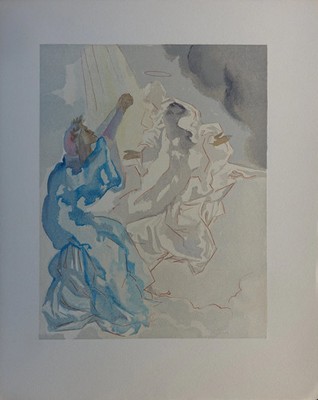Salvador DALI: Im Himmel Des Merkur - Original Holzschnitt