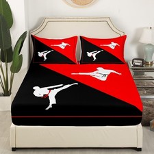 Taekwondo Bedding Set Twin Size Japanese TWIN W39 L75 H16" , 01