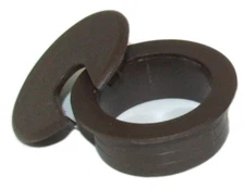 1 1/2inch CUT-HOLE SIZE Brown Round Wire Management Grommet with Removable Lid