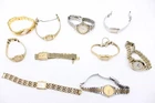 A x10 Vintage Ladies Seiko Gold Tone Quartz Wristwatches Not Tested